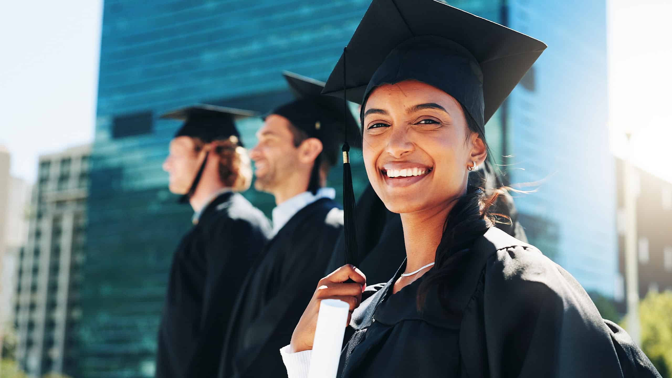 graduation-and-portrait-of-woman-student-outdoor-for-celebration